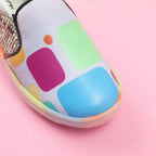 Tiny Bugs Unisex Colorblock Slip Ons Sneakers - Whithe | Grocsy