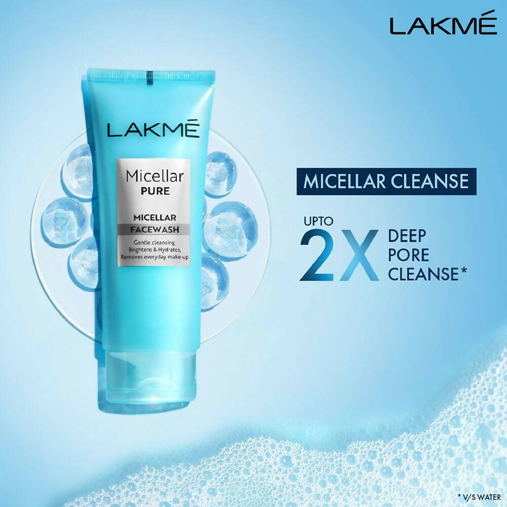 Lakme Micellar Pure Facewash For Deep Pore Cleanse | Grocsy