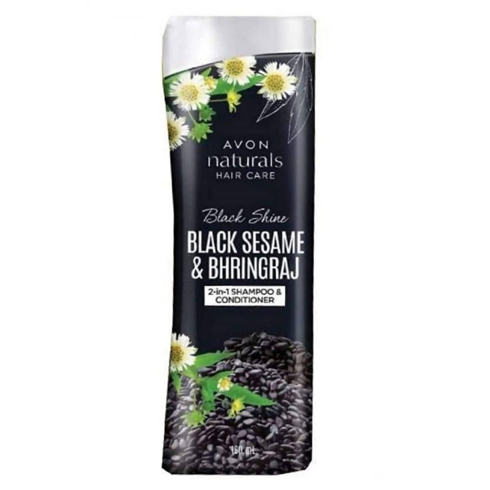 Avon Naturals Black Shine & Black Sesame Bhringraj Shampoo | Grocsy