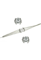 Mominos Fashion Johar Kamal Silver-Plated Brass Finish Mirror Work Choker For Women | Grocsy