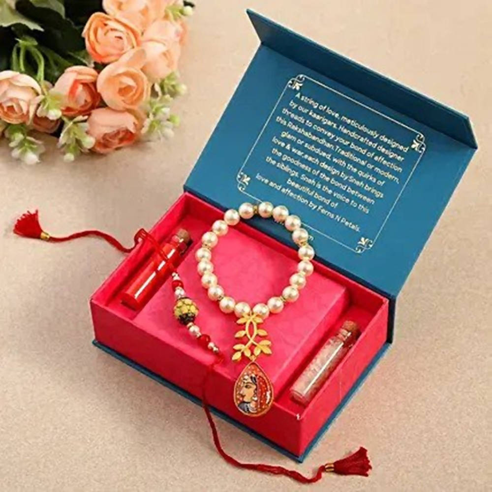Folk Style Lumba Designer Rakhi Set | Grocsy