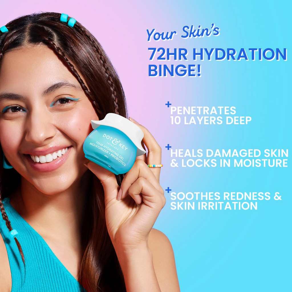 Dot & Key 72Hr Hydrating Gel + Probiotics Moisturizer For Face | Grocsy