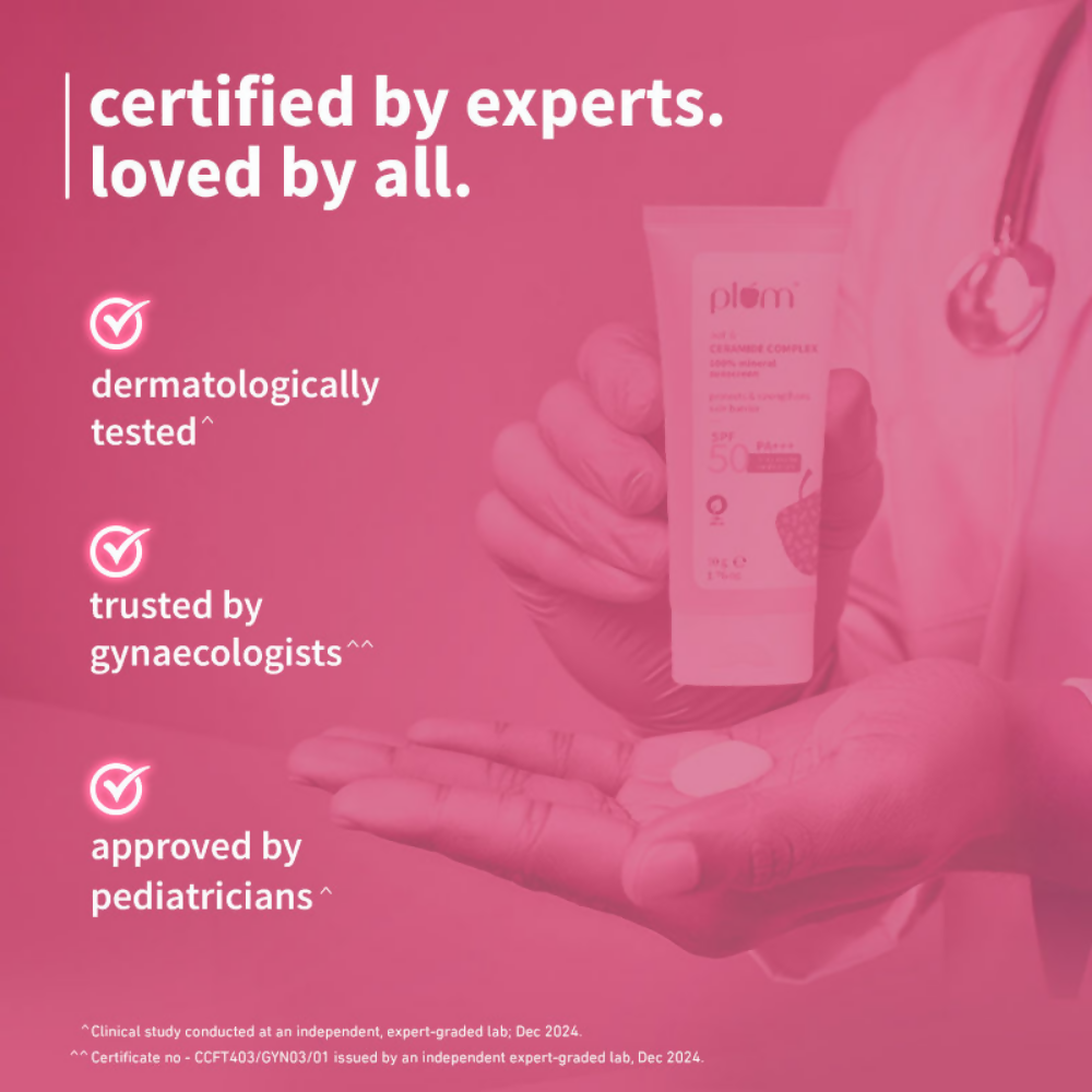 Plum Oat & Ceramide Complex 100% Mineral Sunscreen SPF 50 PA+++ | Grocsy