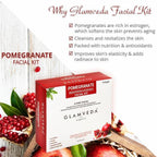 Glamveda Pomegranate Fruit Facial Kit For Brightening & Radiance | Grocsy