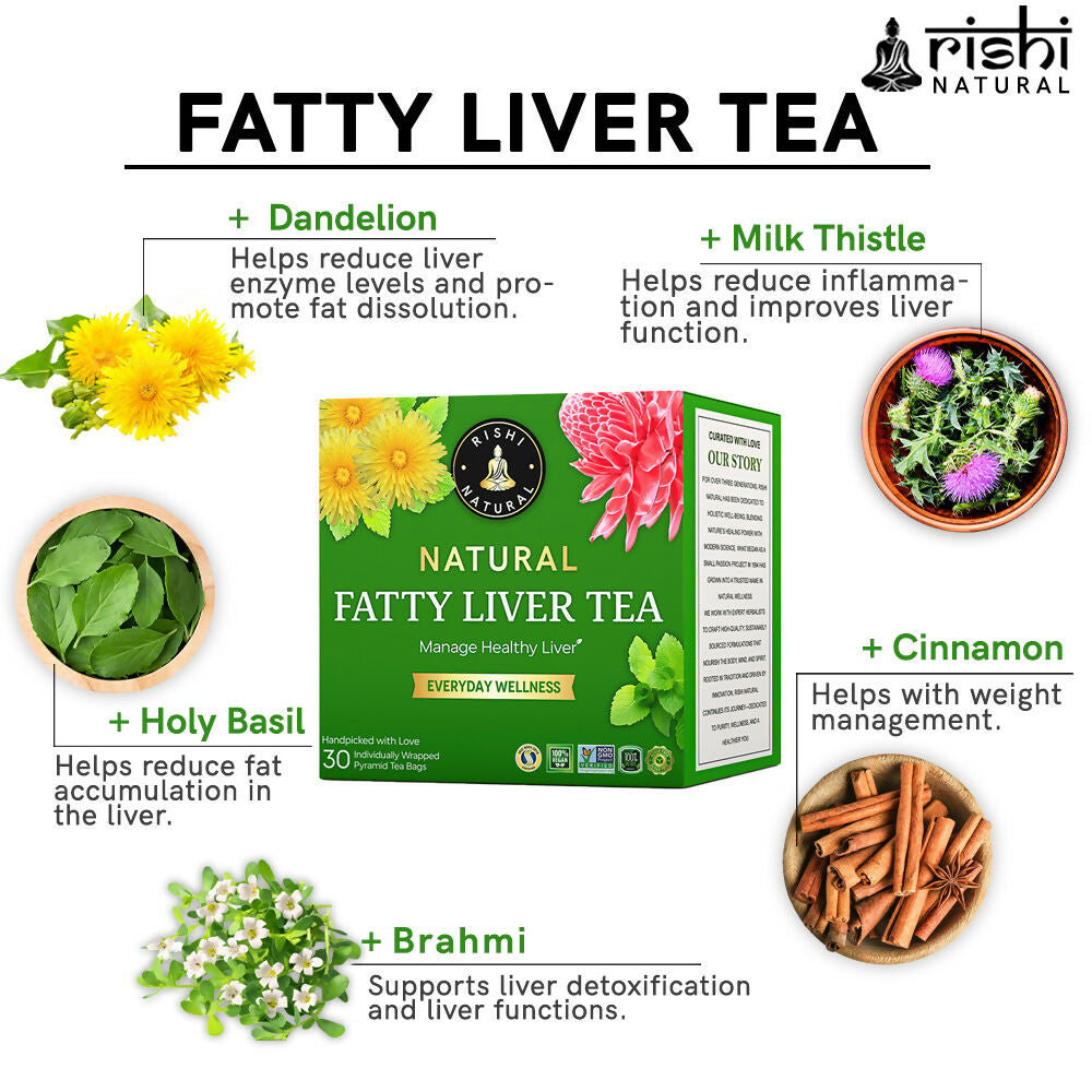 Rishi Natural Fatty Liver Detox Tea | Grocsy