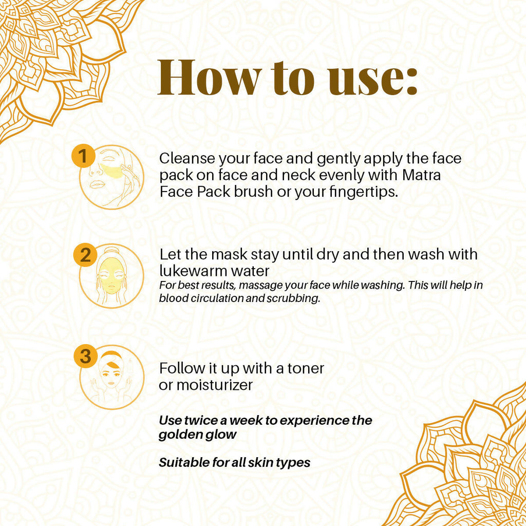 Matra Haldi Chandan Ubtan Face Pack To Enhance Glow & Brighten Skin | Grocsy