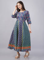 Vamika Multicolor Cotton Printed Party/Casual Wear Kurti (GAM27K) | Grocsy