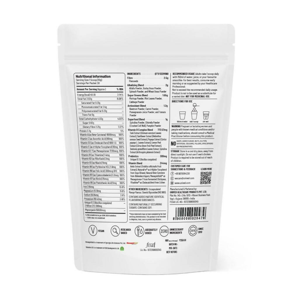 Unived Plant-Based Daily Supergreens | Grocsy