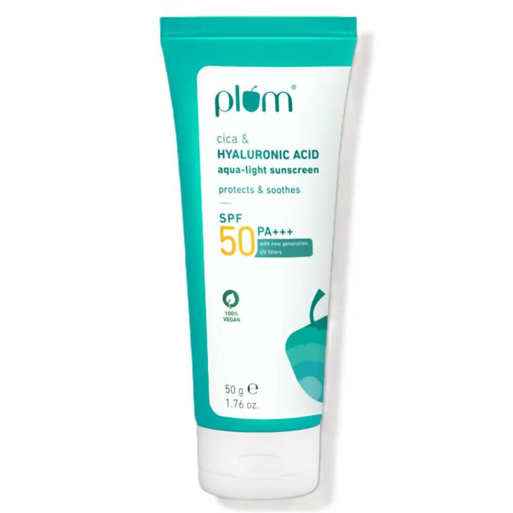 Plum Cica & Hyaluronic Acid SPF 50 PA+++ Sunscreen | Grocsy