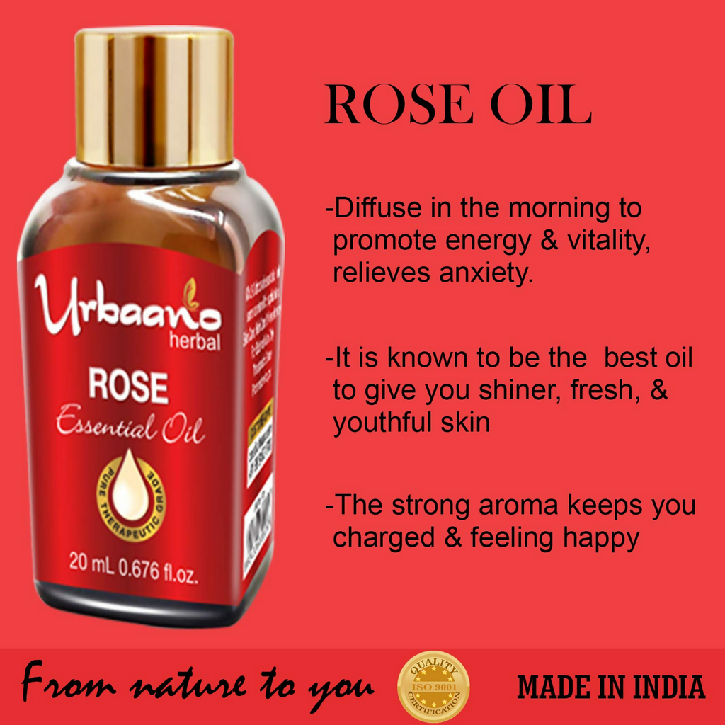 Urbaano Herbal Rose Essential Oil | Grocsy