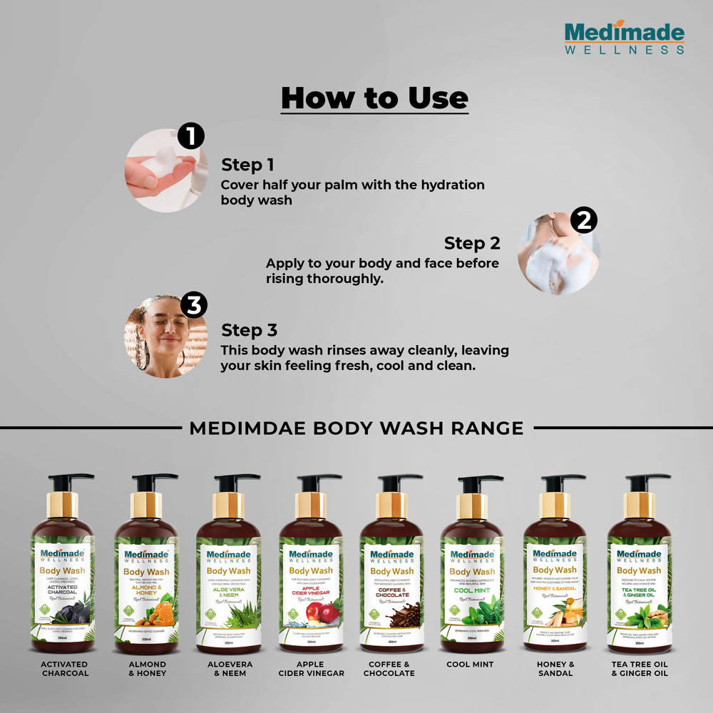 Medimade Wellness Activated Charcoal Body Wash | Grocsy