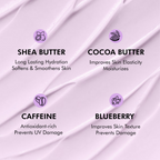 mCaffeine Blueberry Swirl Deep Moisturizing Body Butter | Grocsy