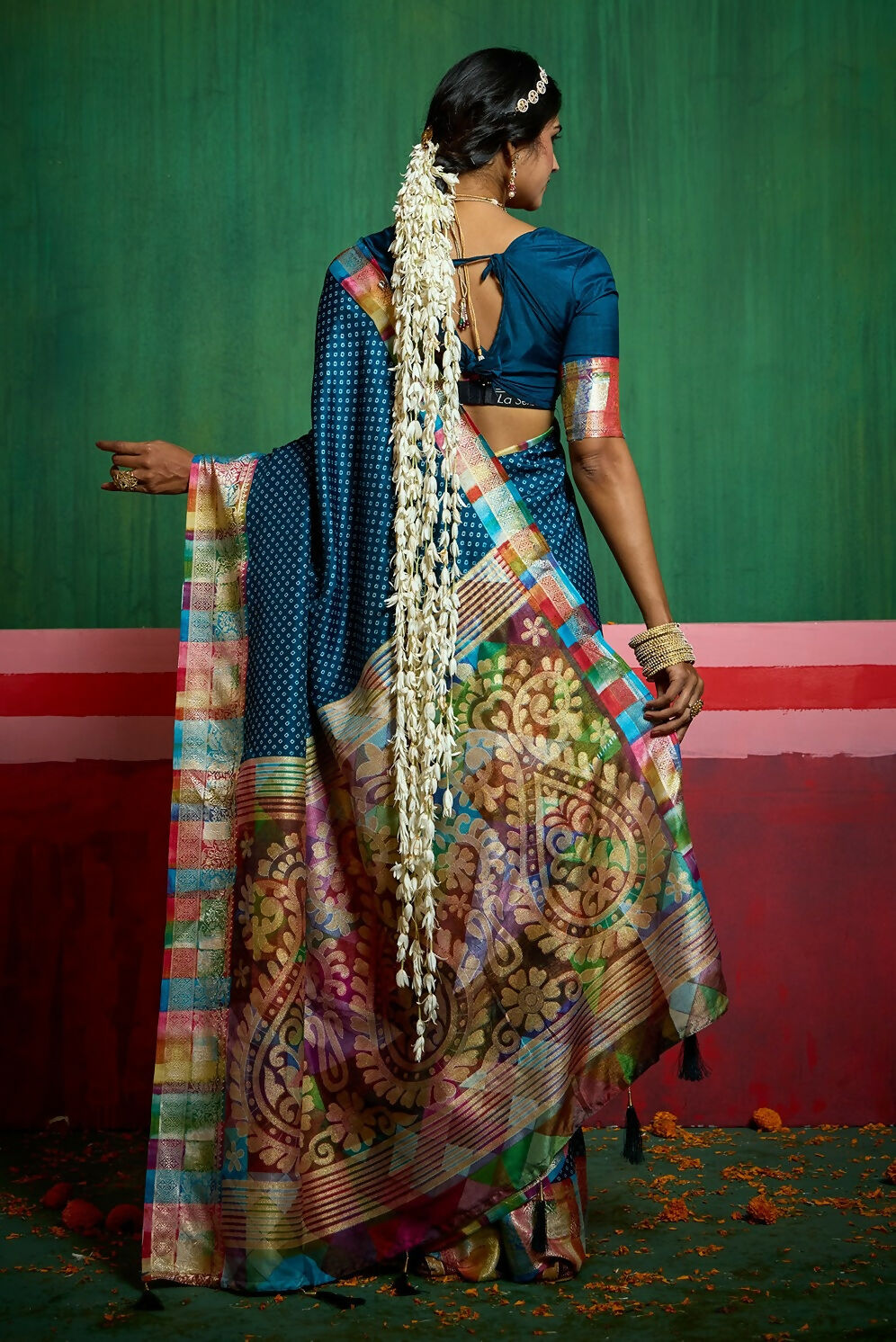 Joban Fashion Tushar Silk Blue Colored With Zari Border And Designer Pallu Saree | Grocsy