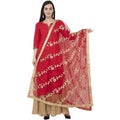 A R Silk Net Gota Emb. Fancy Dupatta Color Red Dupatta or Chunni | Grocsy