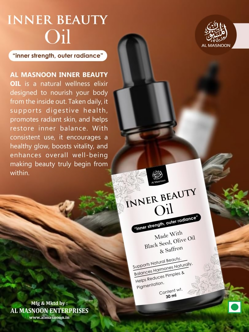 Al Masnoon Inner Beauty Oil For Women Natural Herbal Blend | Grocsy