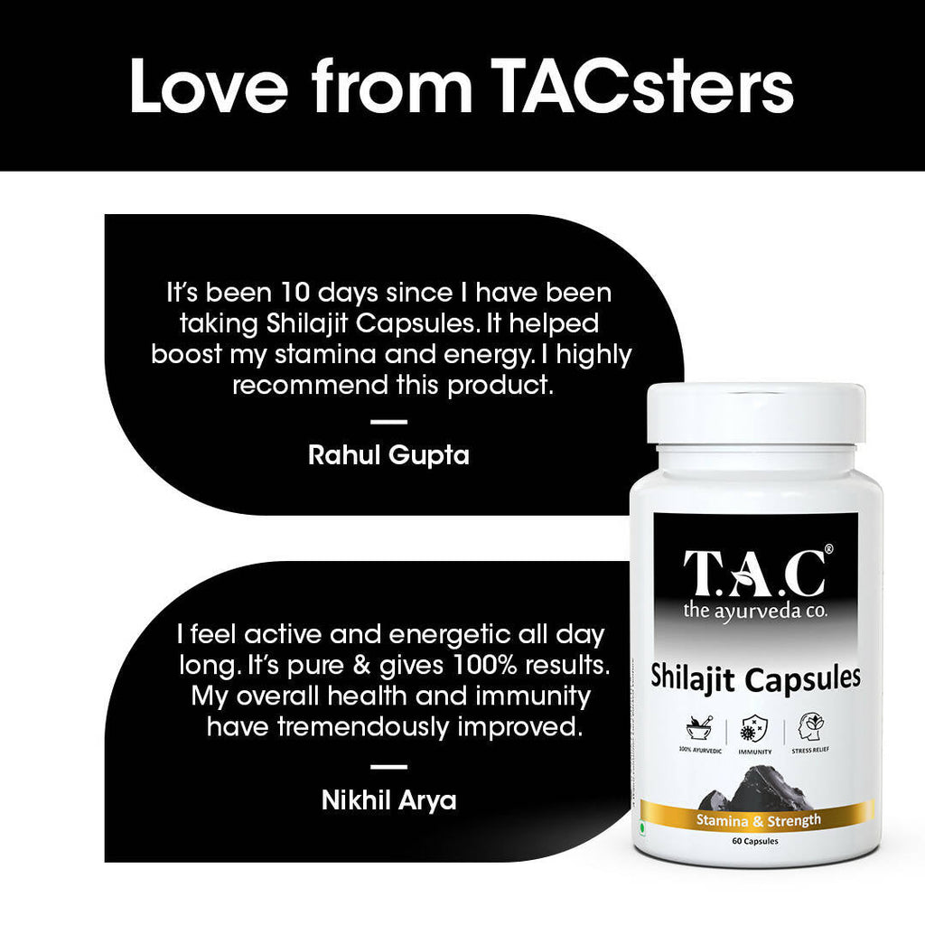 TAC - The Ayurveda Co. SJ Capsules for Men | Grocsy