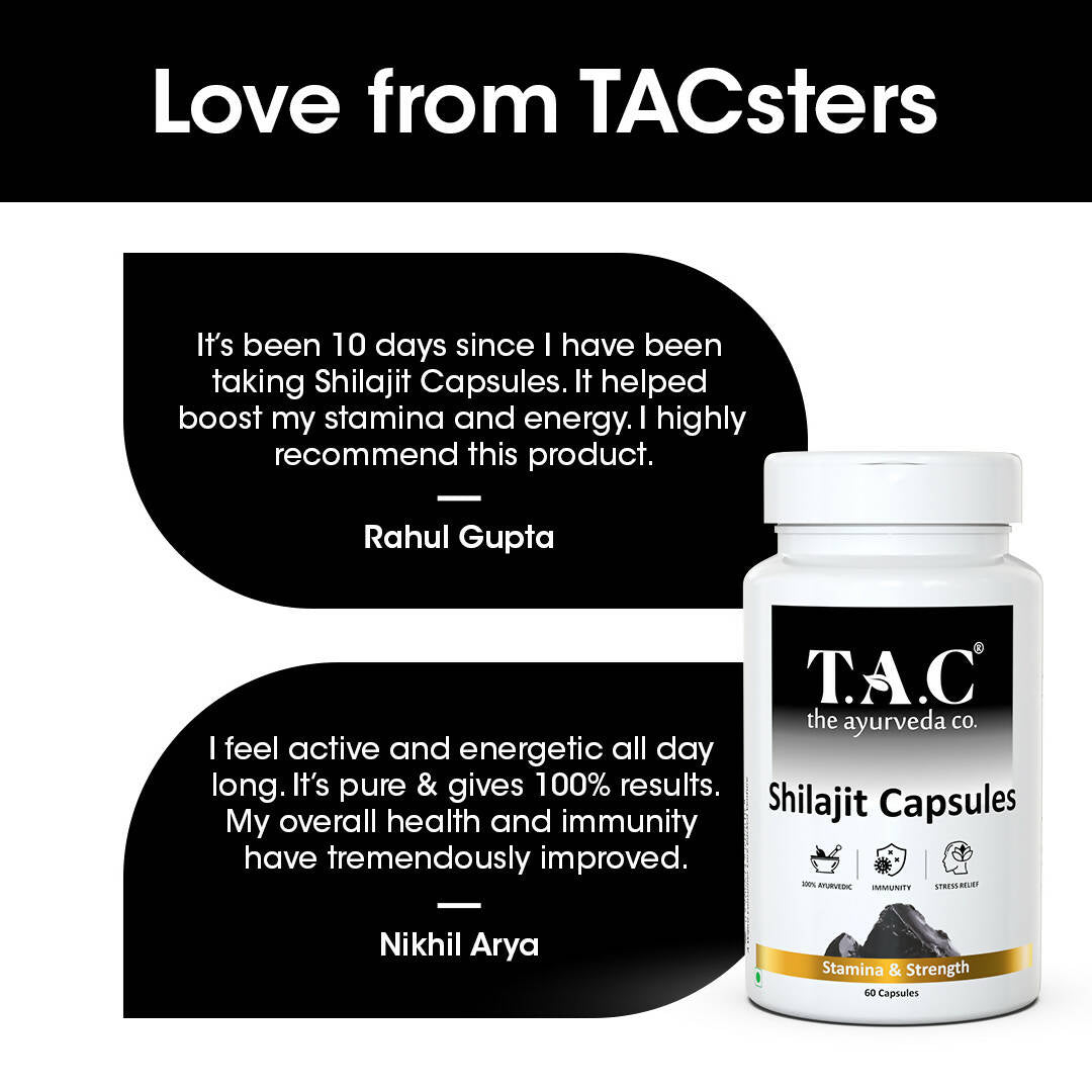 TAC - The Ayurveda Co. SJ Capsules for Men | Grocsy