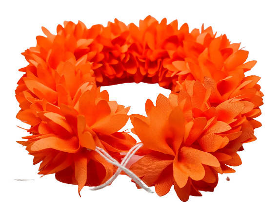 Orange Fabric Gajra | Grocsy