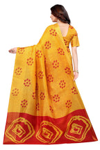 Vamika Ethnic Fire Red Jari Border Linen Saree | Grocsy