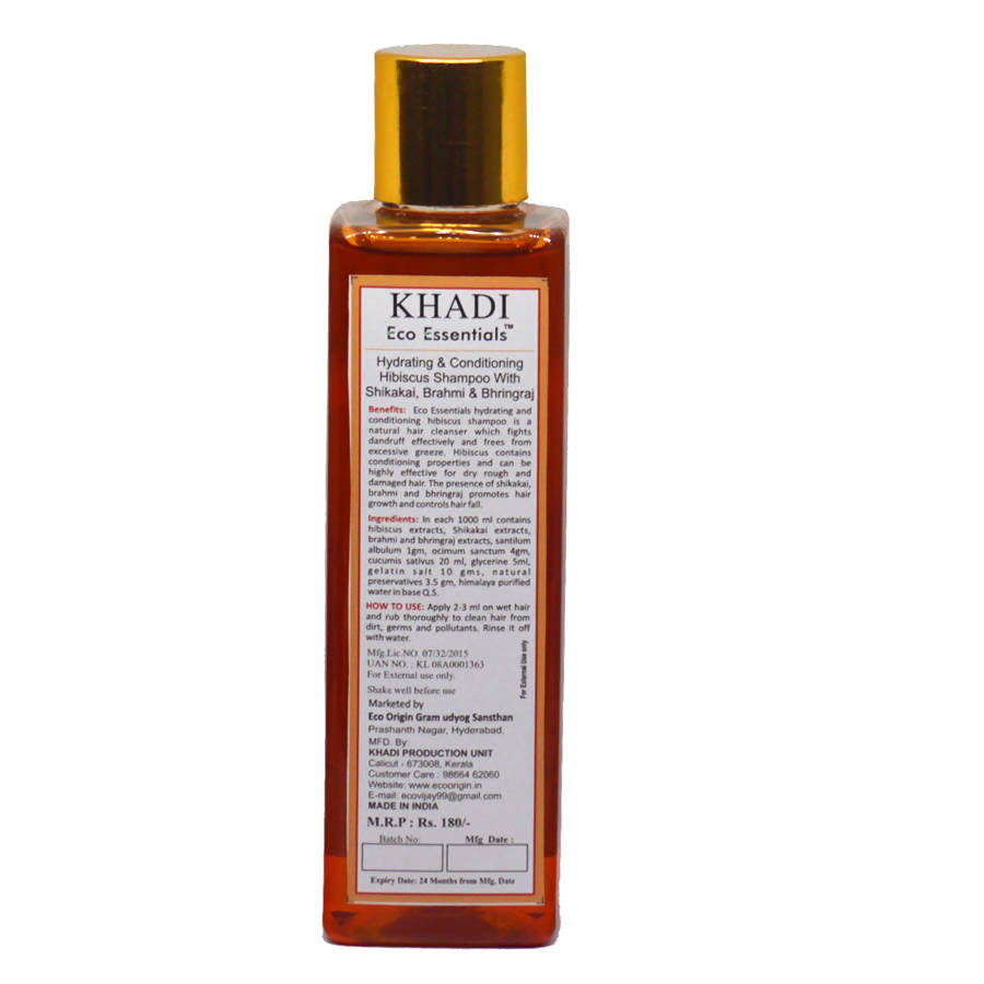 Khadi Eco Essentials Hydrating & Conditioning Hibiscus Shampoo | Grocsy