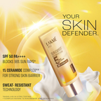 Lakme Sun Expert Dry Matte Fluid SPF 50 PA++++ Sunscreen With 1% Niacinamide & Ceramide | Grocsy