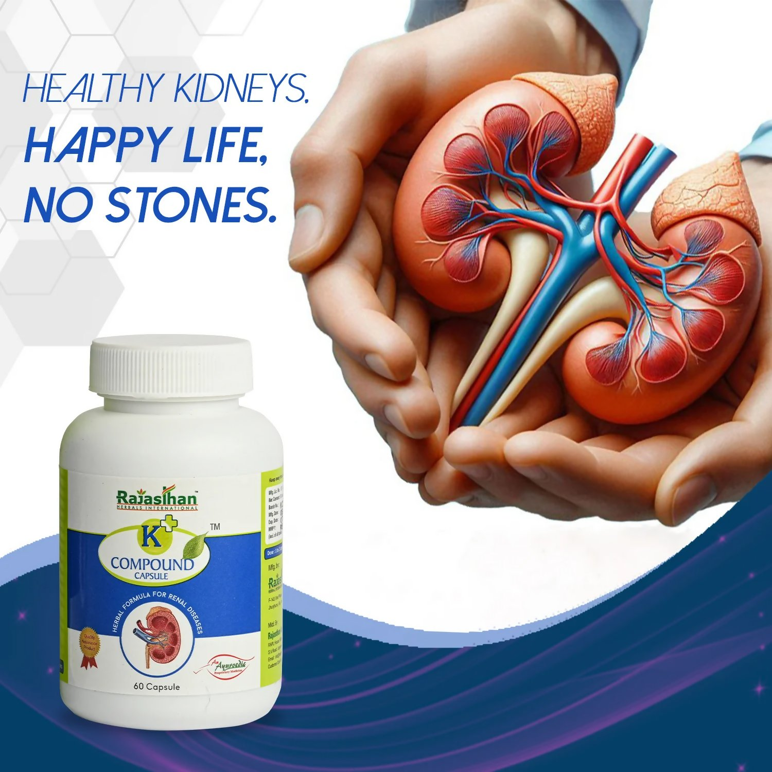 Rajasthan Herbals K+ Compound Capsules | Grocsy