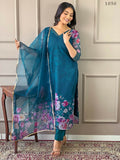 Partywear Designer Tebby Rama Stitched Suit With Dupatta - Tanisha | Grocsy