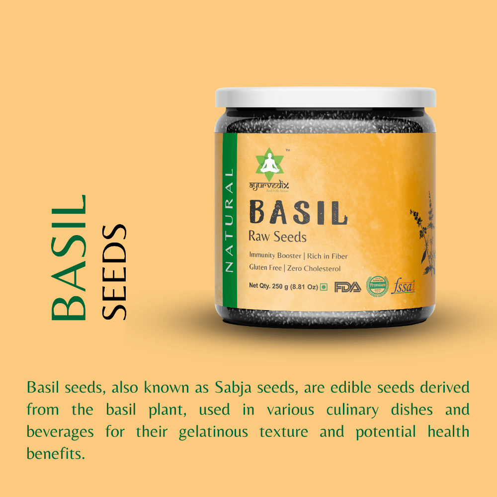 Ayurvedix Nutritious Basil Seeds | Grocsy