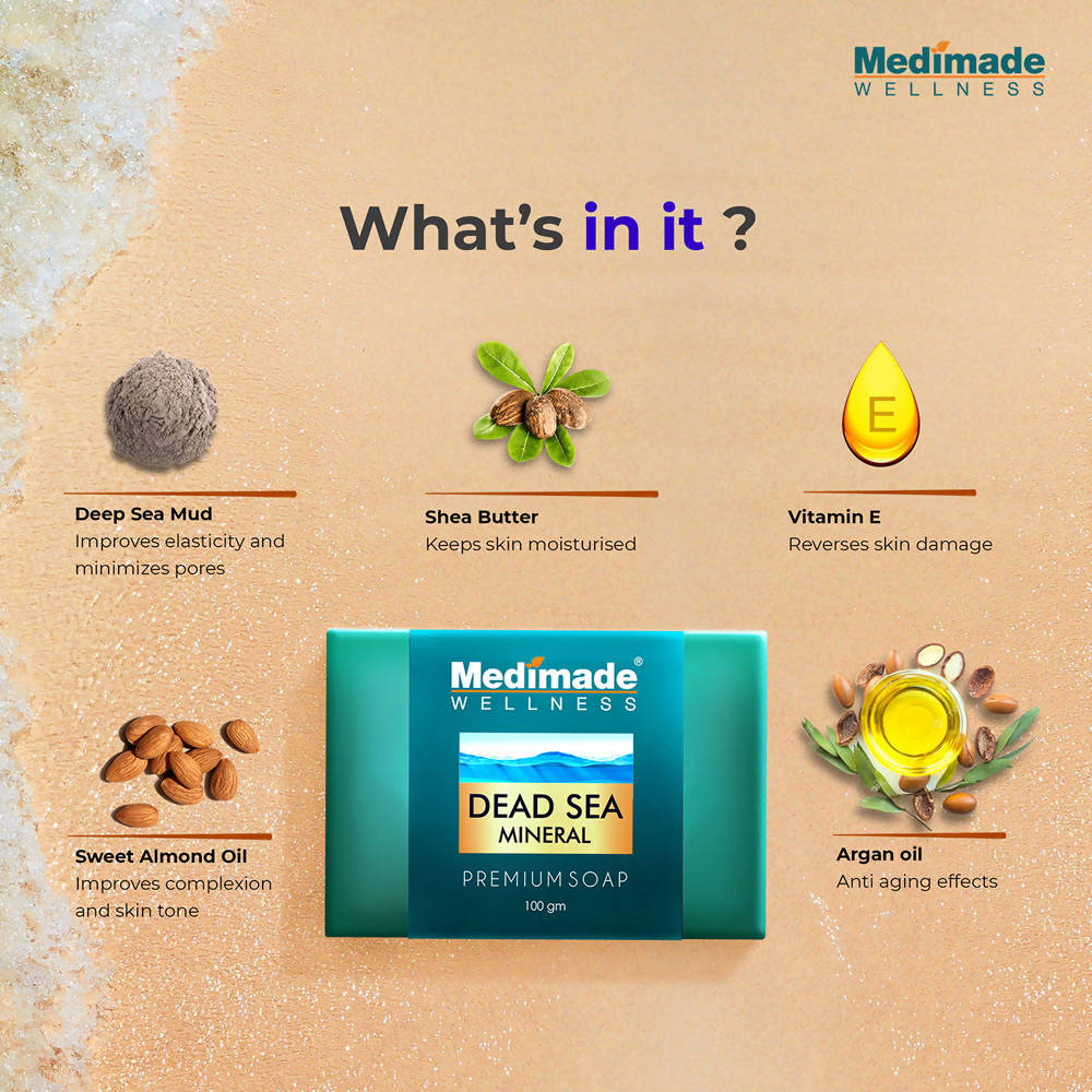 Medimade Wellness Dead Sea Mineral Premium Soap | Grocsy