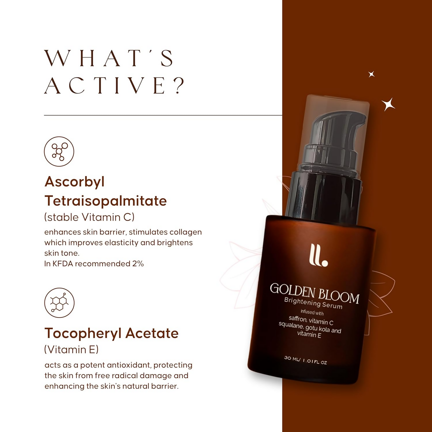 Tone & Tint Golden Bloom Brightening Serum With Kumkumadi & Saffron | Grocsy