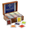 Octavius Dark Wood Caddy Wooden Gift Box - 90 Tea Bags | Grocsy