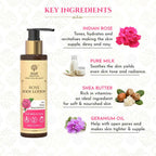 Khadi Essentials Rose Body Lotion | Grocsy