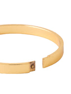 NVR Men's Gold Metal Interlock Kada Bracelet | Grocsy