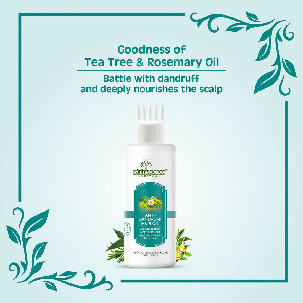 Earth Science Ayurveda Anti Dandruff Hair Oil | Grocsy