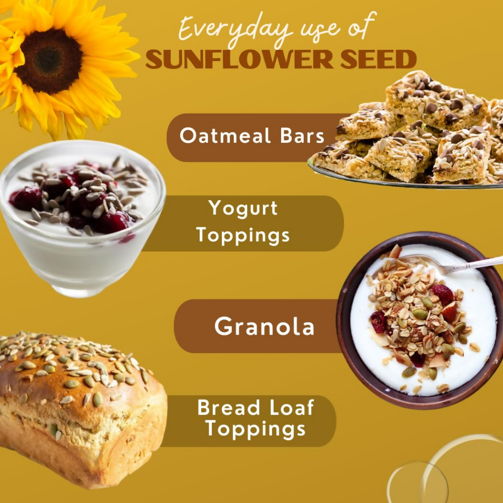 Nature Yard Raw Sunflower Seeds (Surajmukhi Ke Beej) | Grocsy