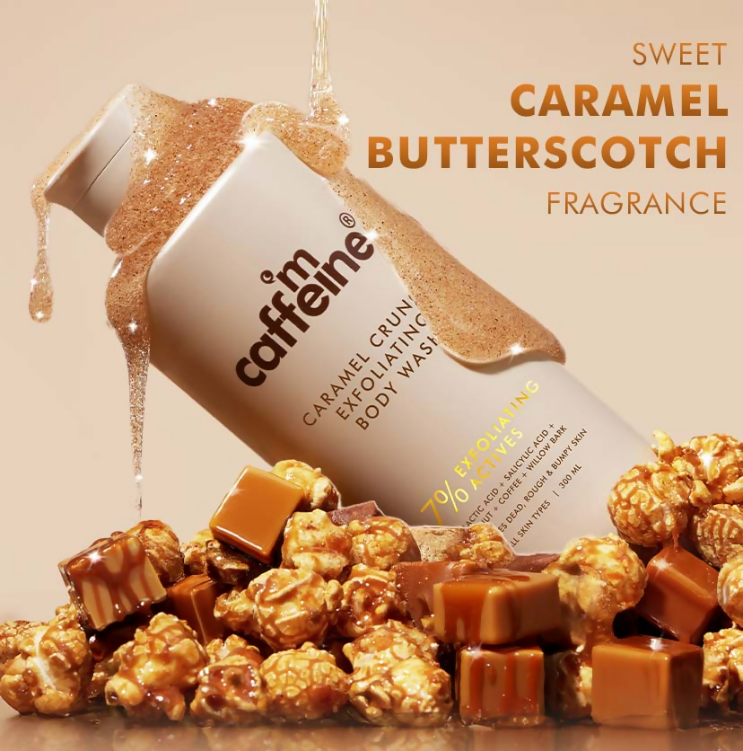 mCaffeine Caramel Crunch Exfoliating Body Wash | Grocsy