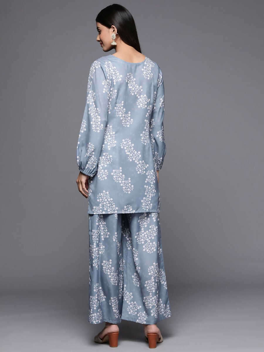 Ahalyaa Women's Traditional Wea Co-ods - Grey | Grocsy