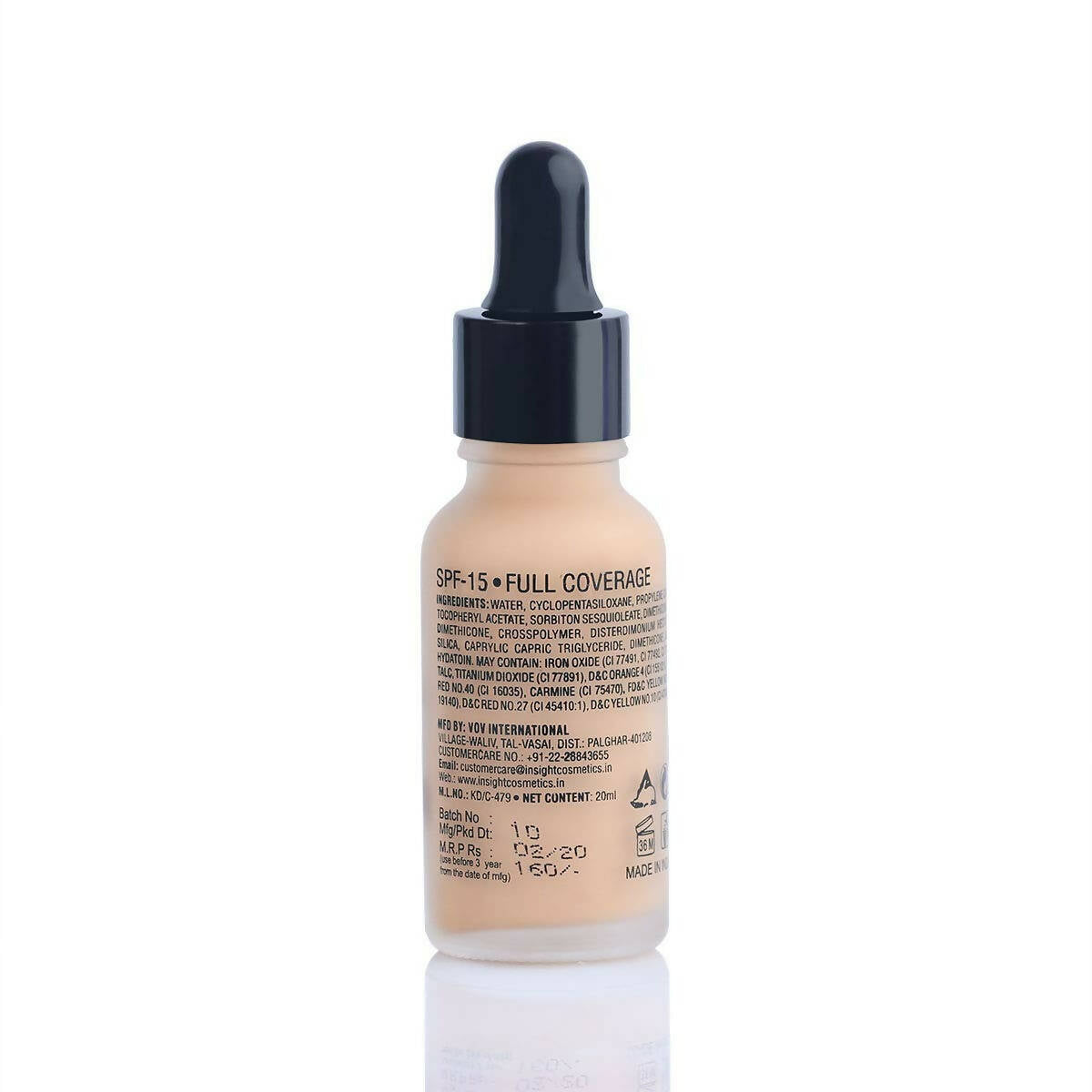 Insight Cosmetics Ultra-Thin Second Skin Long Wear Liquid Foundation - Rose Belge | Grocsy