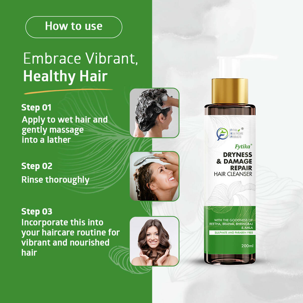 Fytika Dryness & Damage Repair Hair Cleanser | Grocsy