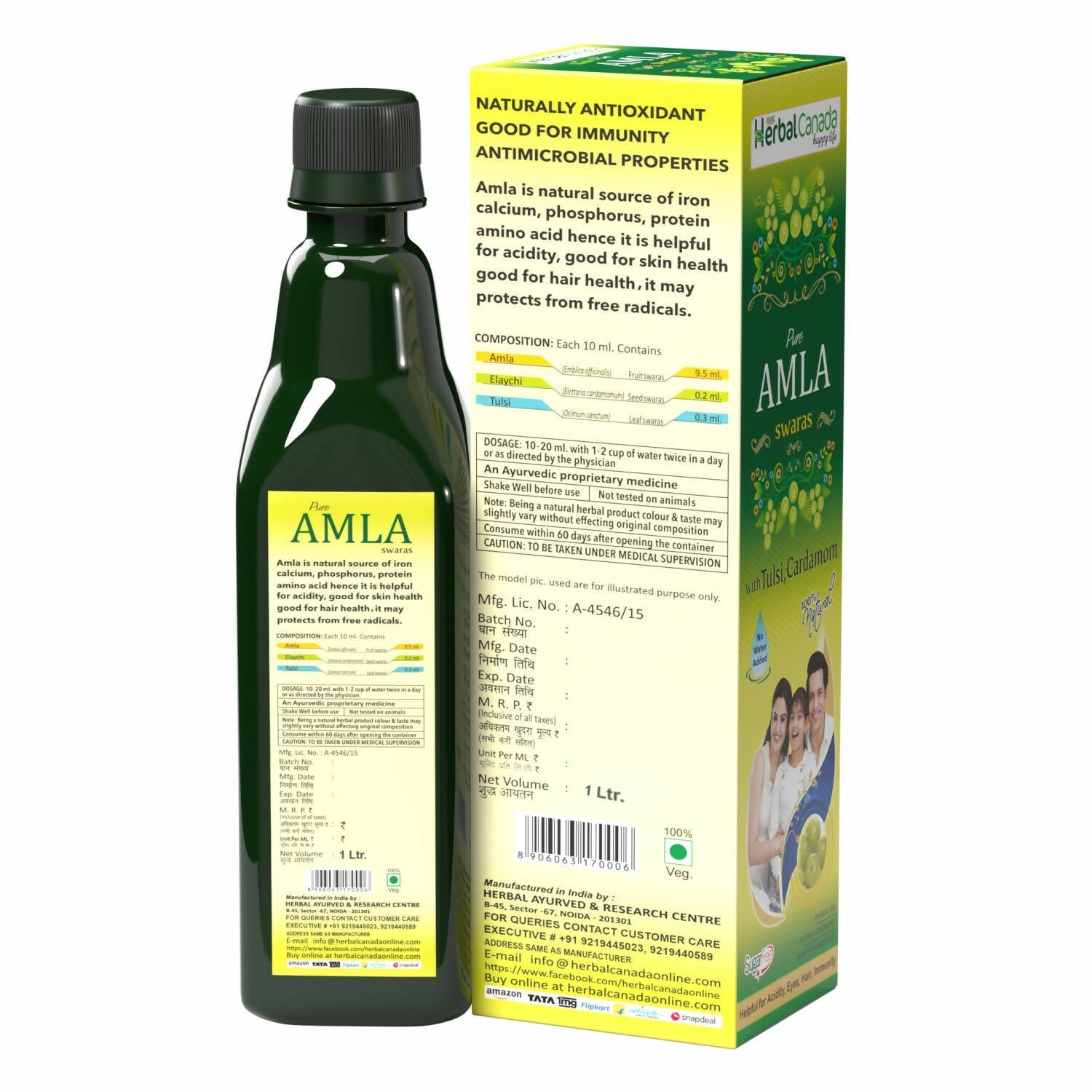 Herbal Canada Amla Ras | Grocsy
