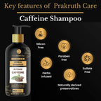 Prakruth Care Premium Herbal Intense Caffeine Shampoo | Grocsy