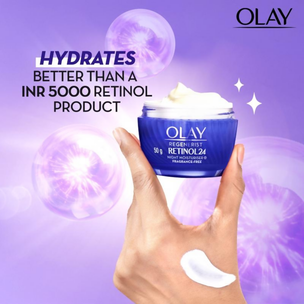 Olay Retinol Kit For Overnight Repair, Anti-Ageing Night Cream With Cleanser | Grocsy