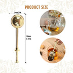 Shuddh Natural Royal Brass Strainer - Loose Leaf Tea | Grocsy