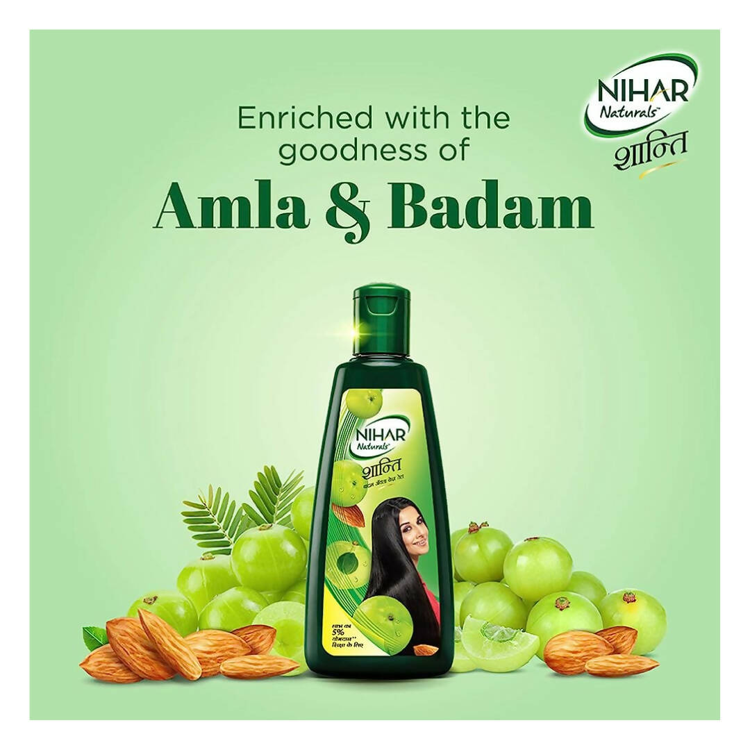 Nihar Shanti Amla Badam Hair Oil | Grocsy