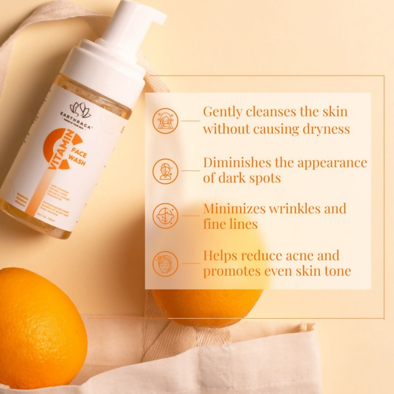 Earthraga Vitamin C Foaming Face Wash | Grocsy
