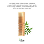 Vedic Naturals Neem Wood Comb | Grocsy