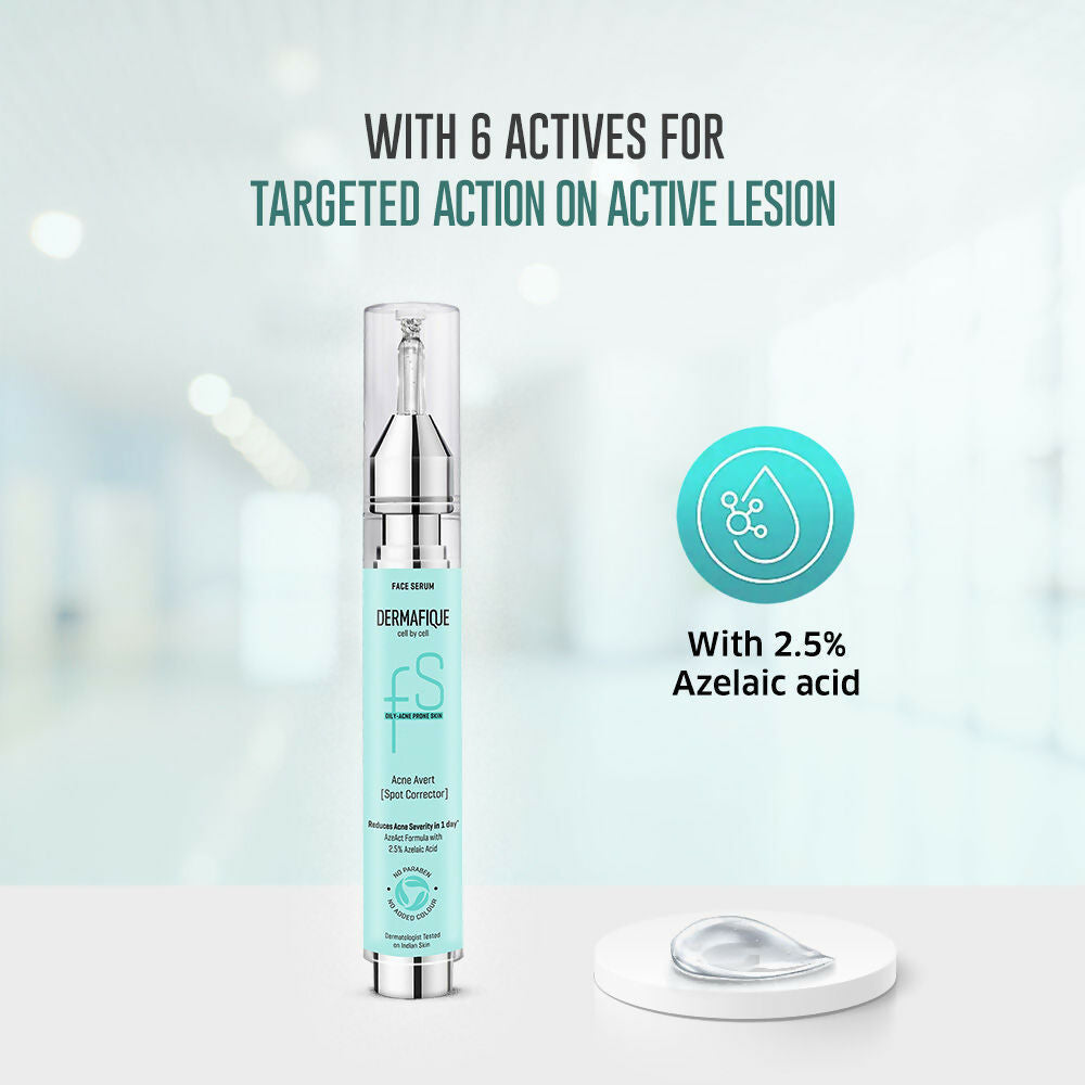 Dermafique Acne Avert Spot Corrector Face Serum | Grocsy