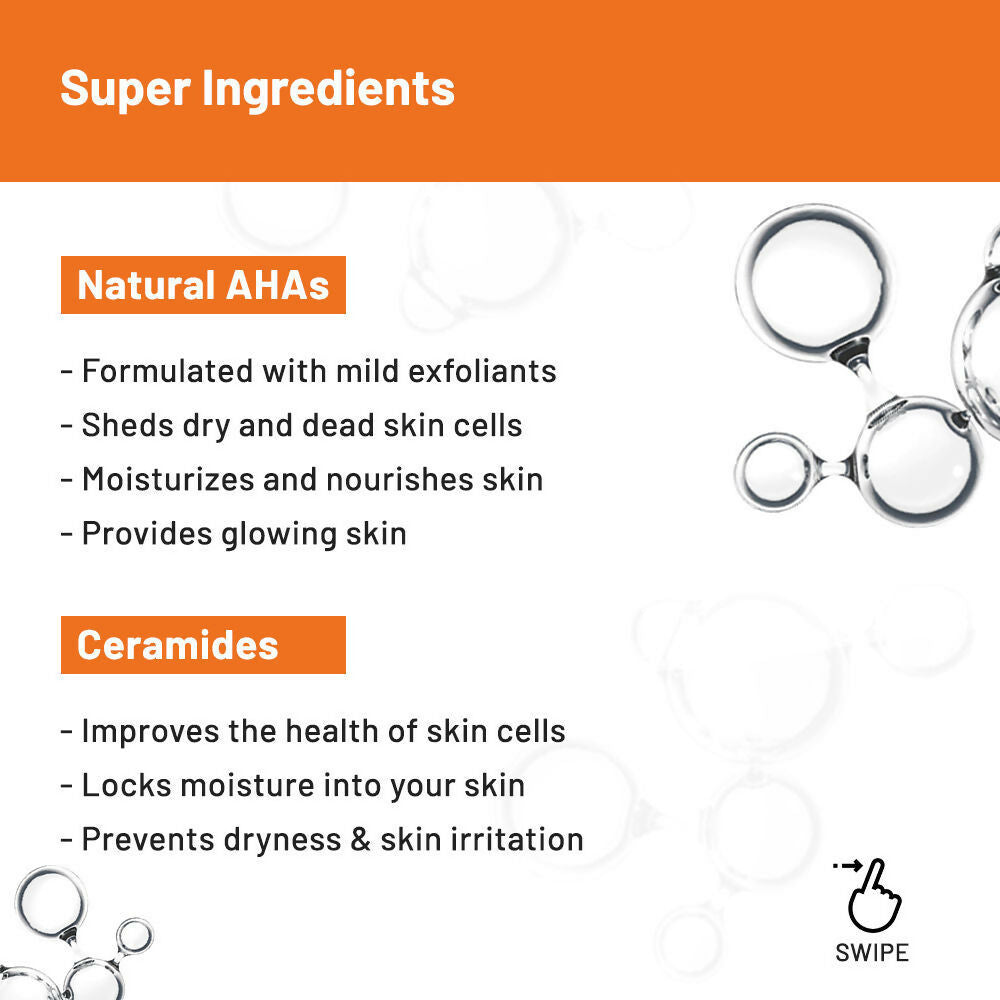 Chemist At Play Exfoliating Body Scrub + AHA Body Lotion Combo | Grocsy