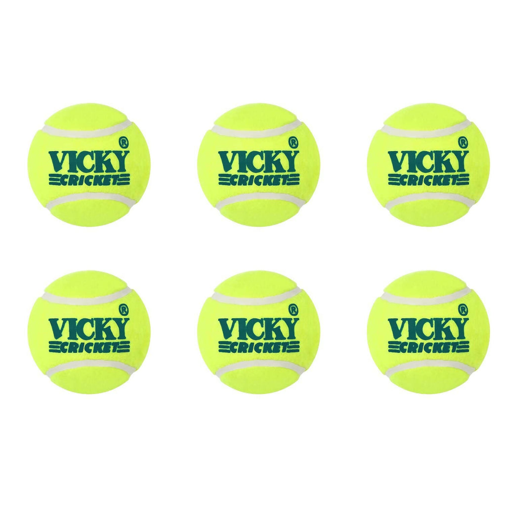 Vicky Yellow Tennis/Cricket Ball Light Multipurposeful Design & Durable Rubber Built | Grocsy