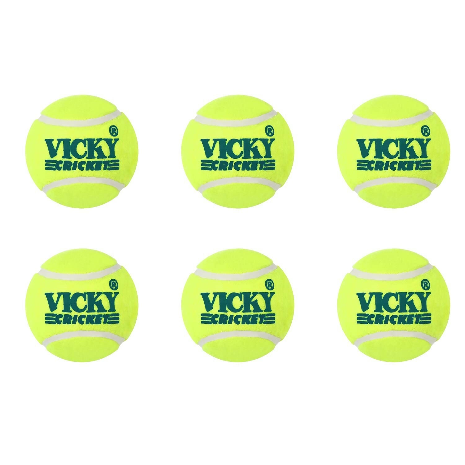 Vicky Yellow Tennis/Cricket Ball Light Multipurposeful Design & Durable Rubber Built | Grocsy